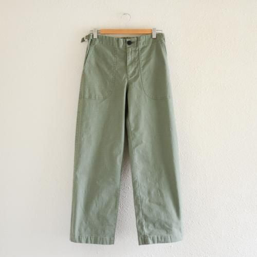 コットンストレートパンツ Khaki