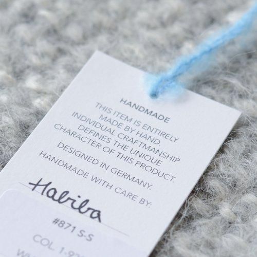 スリアルパカウールトライアングルスカーフ White×Gray