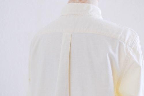 コットンエンブロイダリー丸襟シャツ Yellow