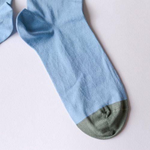 Socks Plain Bleu