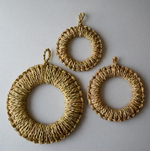 わらの鍋敷き L