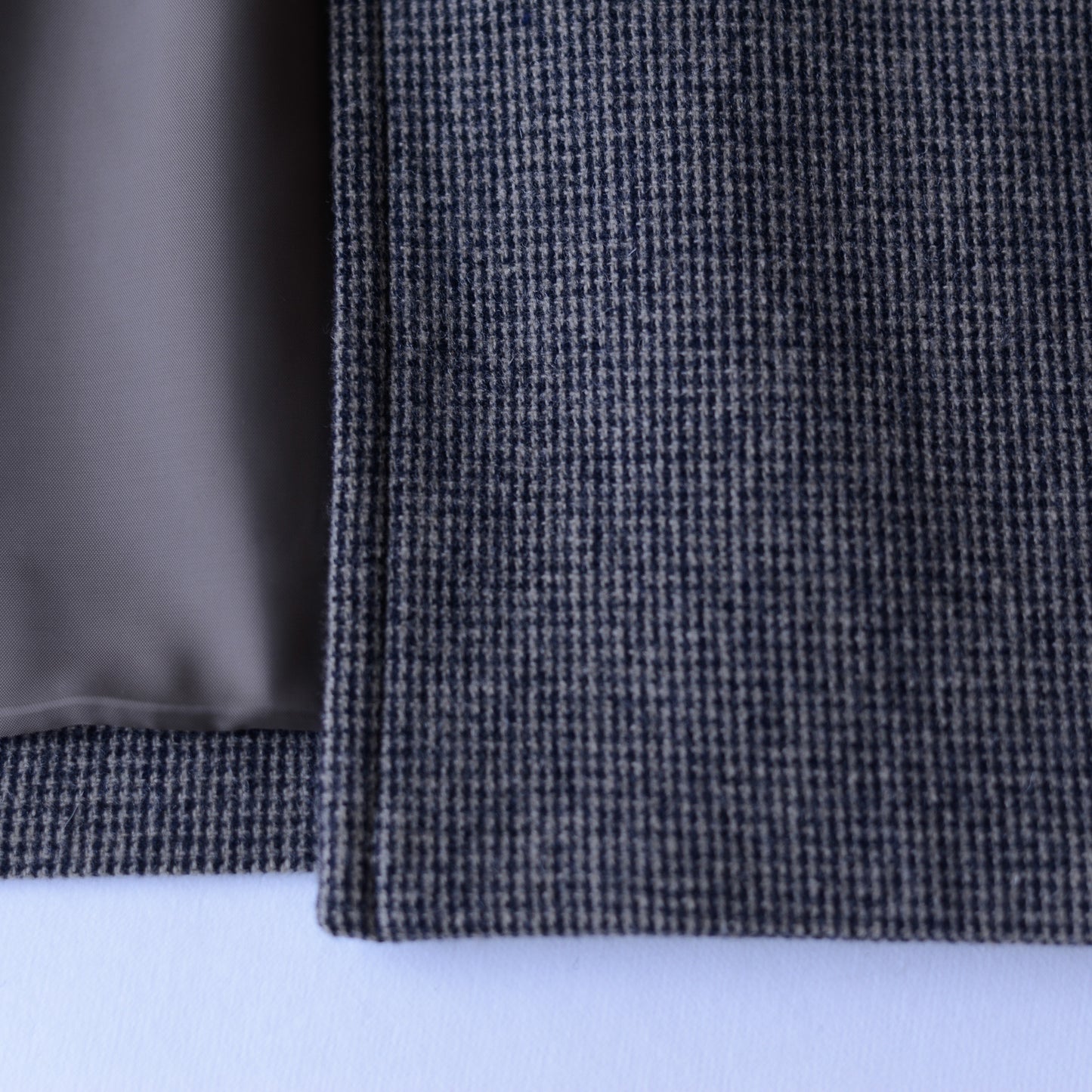 ウールノーカラーショートジャケット Beige × Black