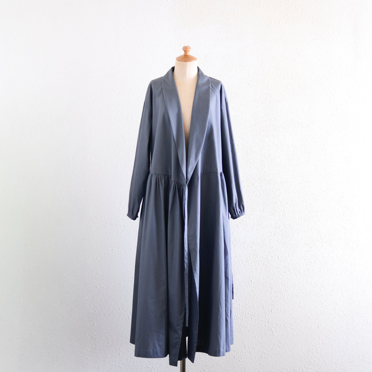 ショールカラーカシュクールワンピース Charcoal Gray