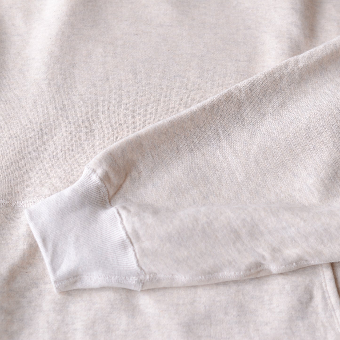 Oatmeal Cotton Fleece Hoodie