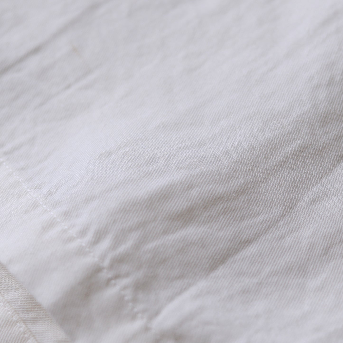 コットンリネン布帛Tシャツ Off White