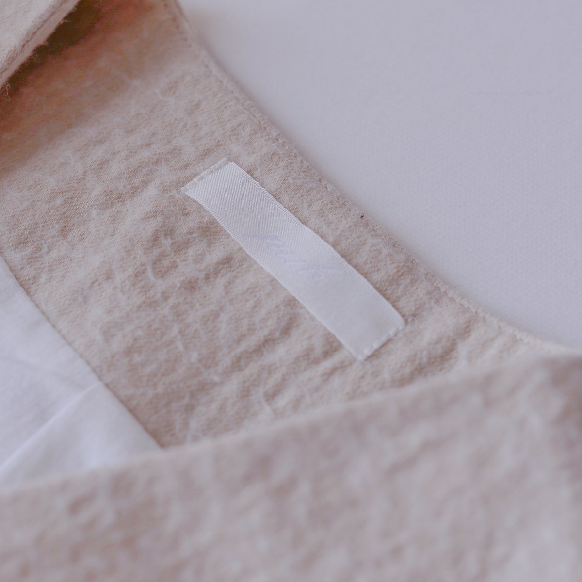 コットンウールダブルロングコート Light Beige