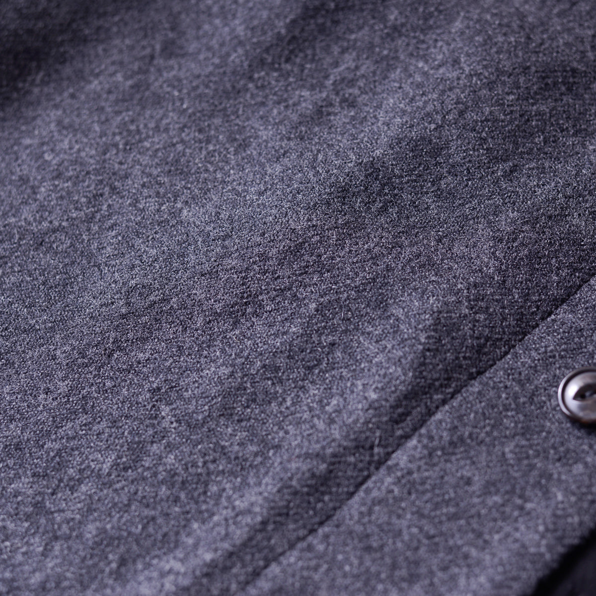 ソフトウールノーカラーコート Charcoal Gray