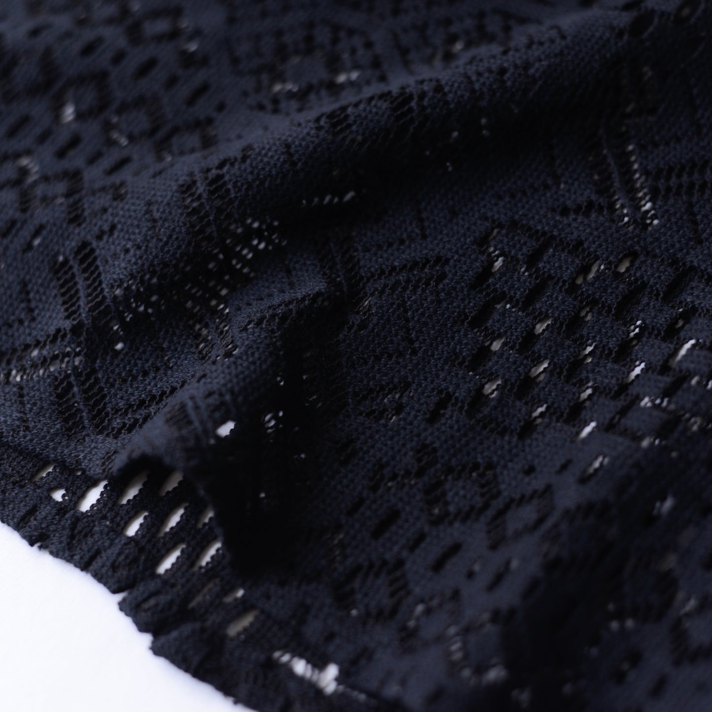 コットンクロシェキャミソール Black