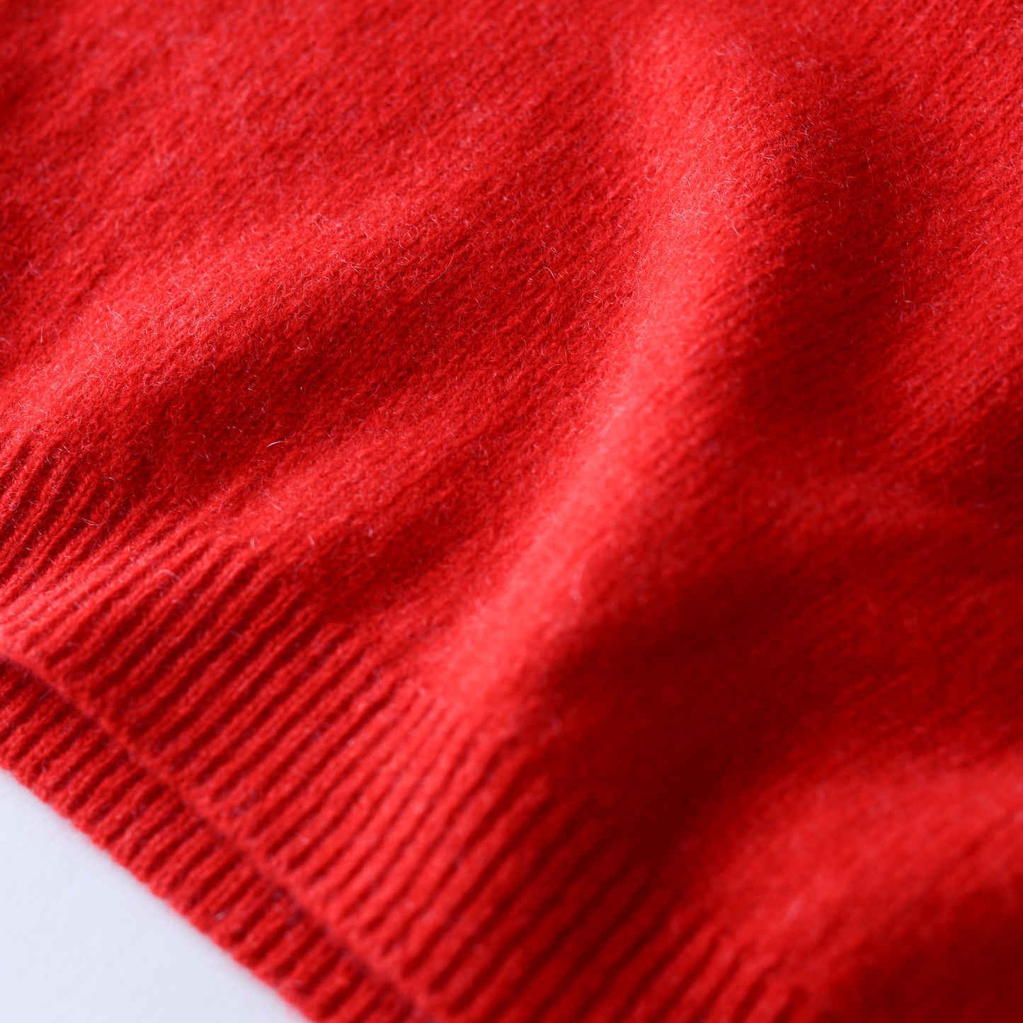 ウールカシミアハイネックセーター Red
