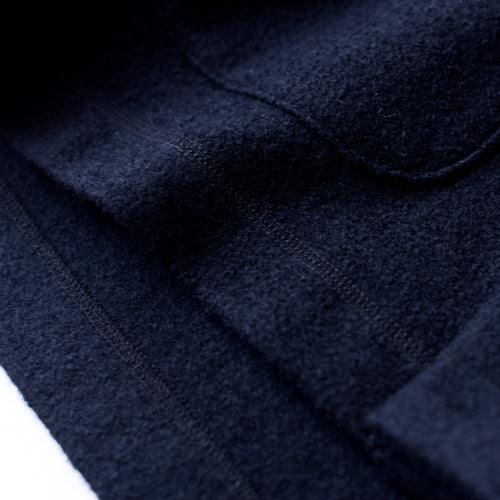 Wool Random Button Jacket Black