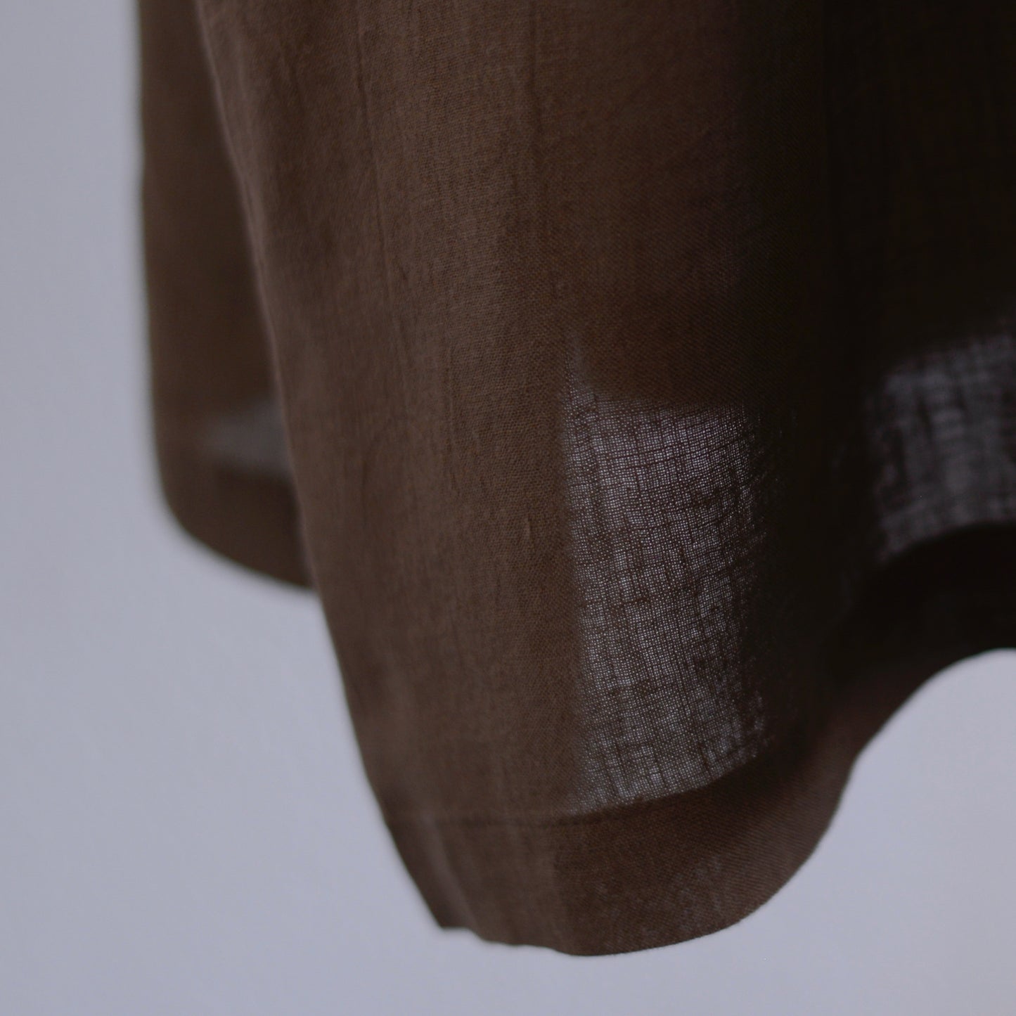 Linen Pleated Dress Mocha