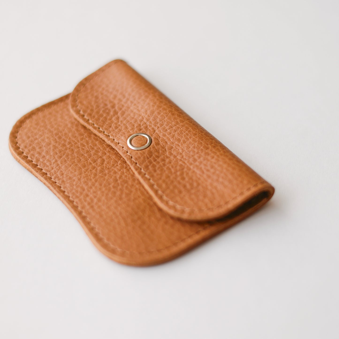 レザーコインカードケース Cognac