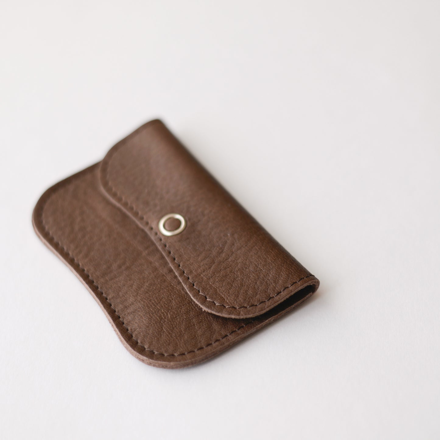 レザーコインカードケース Brown