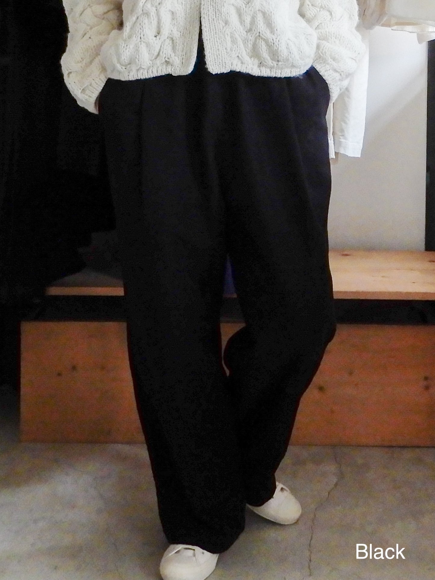 オーガニックコットンプレミアムスエードパンツ 生成