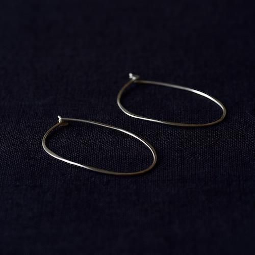Oval Hoop Earrings, Small, Silver