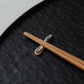 Chopstick Rest Double Oval Black