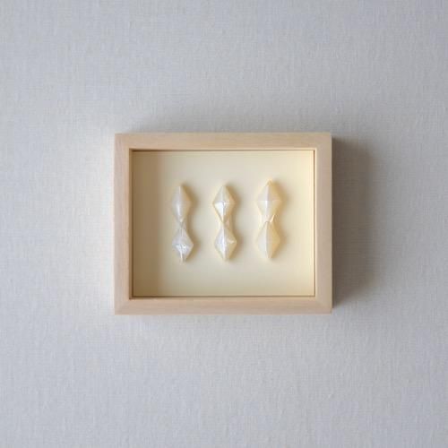 Chopstick Rest Double Diamond White