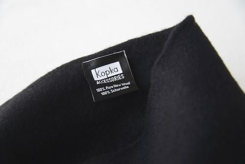 Wool Roll-Up Beret Black