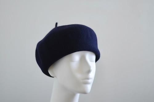 Wool Roll-Up Beret Navy