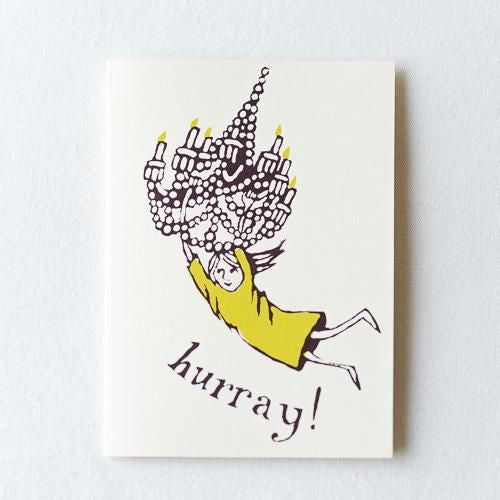 グリーティングカード Chandelier Girl