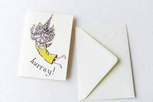 グリーティングカード Chandelier Girl