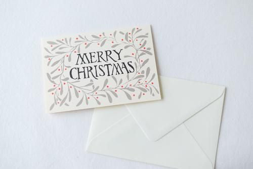 인사말 카드 Christmas Wreath