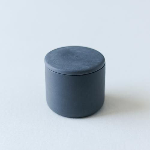 Porcelain Container Round Black