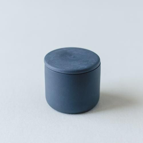 Porcelain Container Round Black