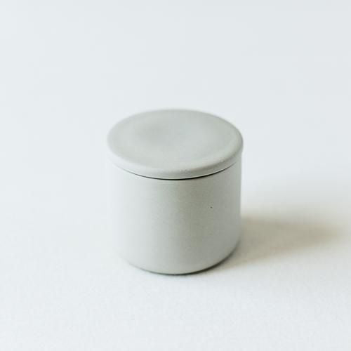 Porcelain Container Round White