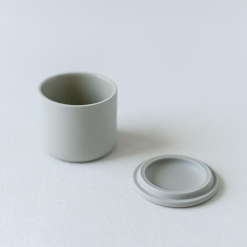 Porcelain Container Round White