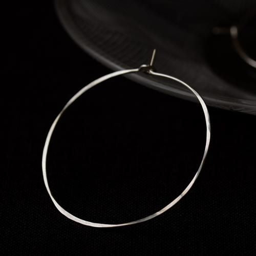 ピアス Round Hoop L Silver