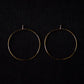 Round Hoop Earrings, Large, Gold