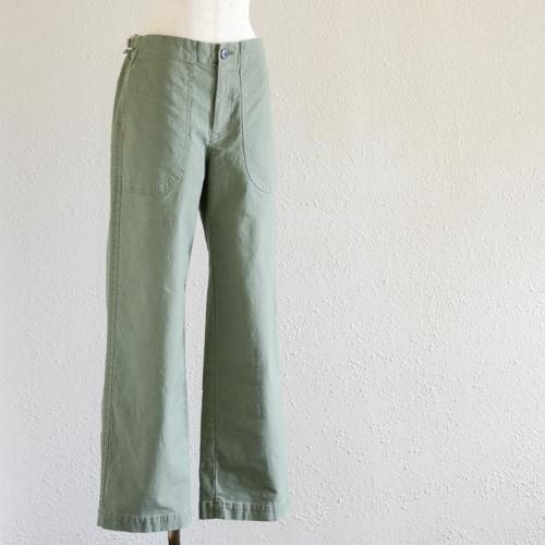 コットンストレートパンツ　Khaki
