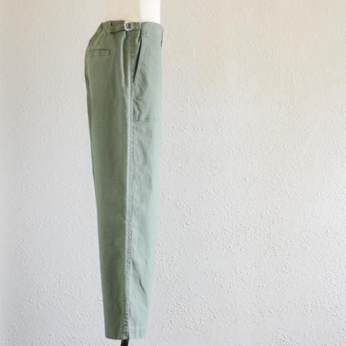 コットンストレートパンツ　Khaki