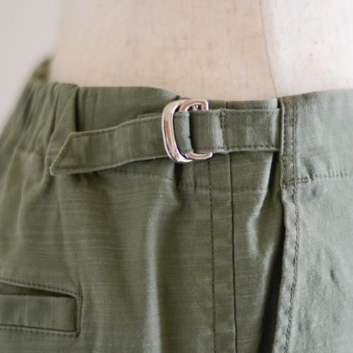 コットンストレートパンツ　Khaki
