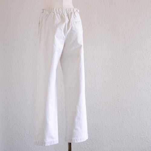 コットンストレートパンツ　Off White