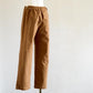 Cotton Straight Pants, Camel