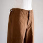 Cotton Straight Pants, Camel