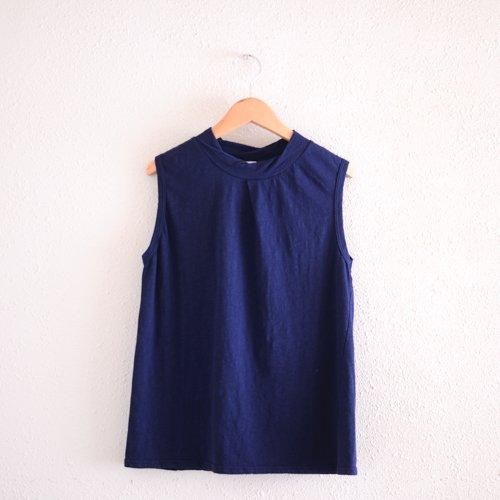 コットンセミタートルタンクトップ Navy