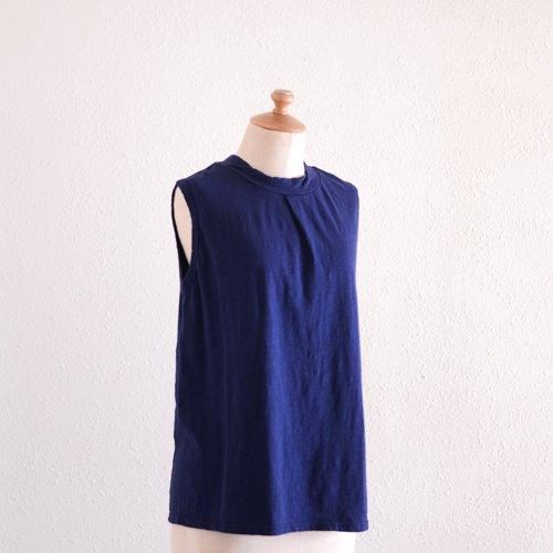 コットンセミタートルタンクトップ Navy