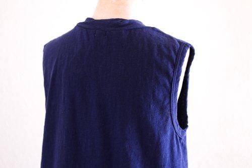 コットンセミタートルタンクトップ Navy