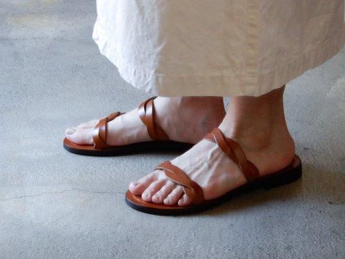 レザーブレイドサンダル Brown