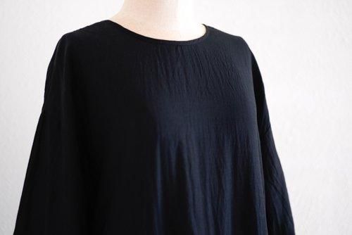 재활용 코튼 큐플러 2웨이 원피스 Black