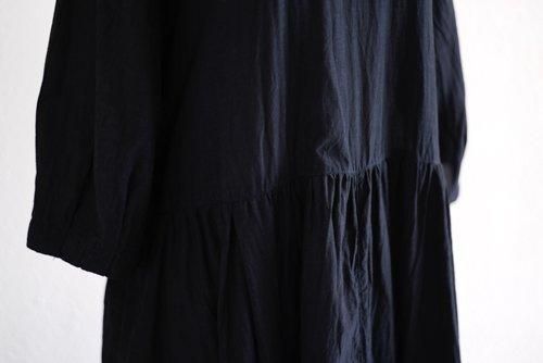 재활용 코튼 큐플러 2웨이 원피스 Black