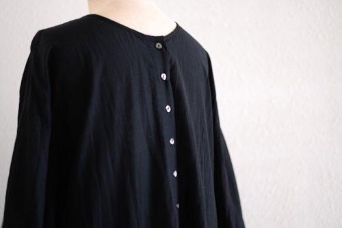 재활용 코튼 큐플러 2웨이 원피스 Black