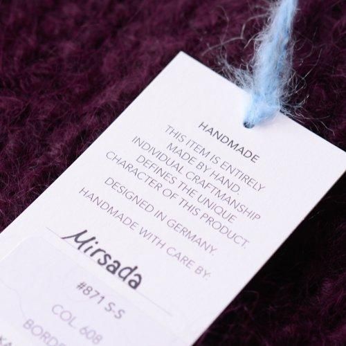 スリアルパカウールトライアングルスカーフ Bordeaux