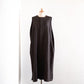 울 린넨 코튼 점퍼 스커트 Dark Brown