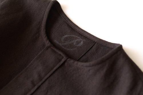 울 린넨 코튼 점퍼 스커트 Dark Brown