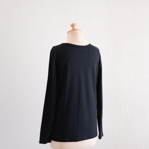 スーピマコットンロングスリーブTシャツ Black