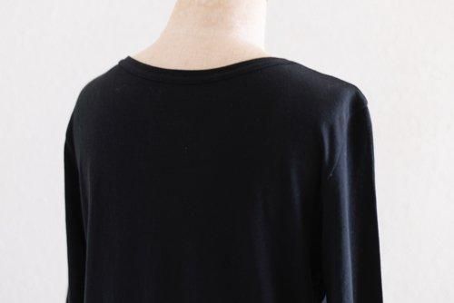 スーピマコットンロングスリーブTシャツ Black